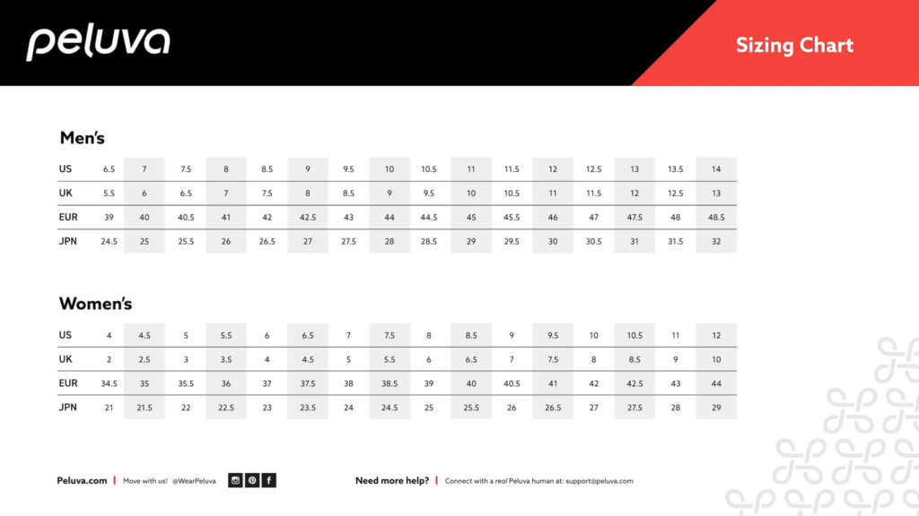 Peluva Size Chart Final Feb23 screen v2 2048x2048